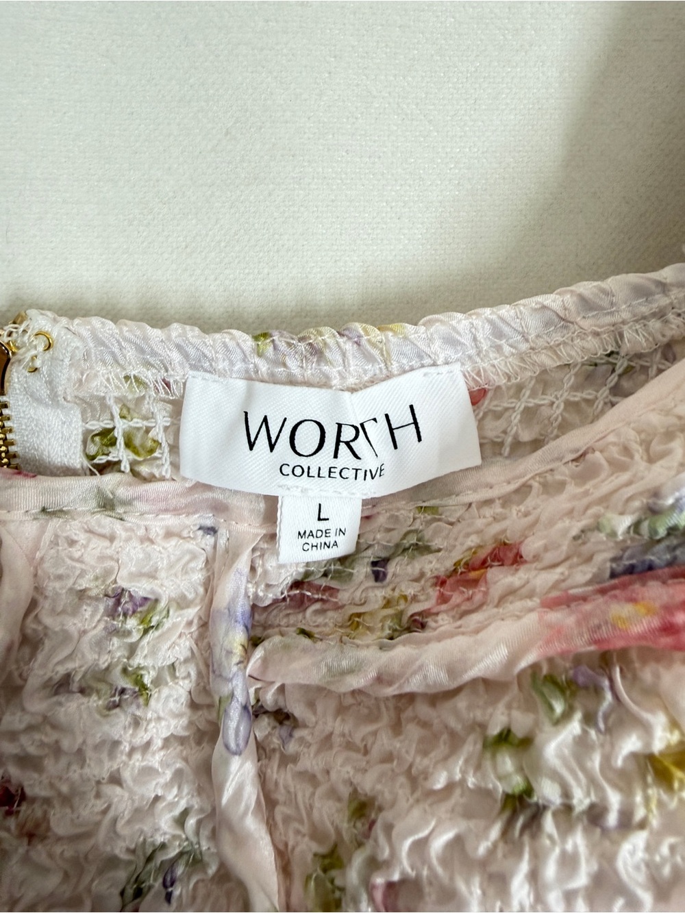 Worth Collective Womens Harlow Maxi Dress Tiny Pink Floral Large Bump Friendly L - Picture 5 of 11